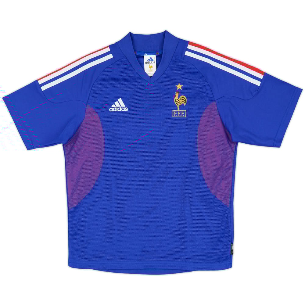 2002-04 France Home Shirt - 9/10 - (XL.Boys)