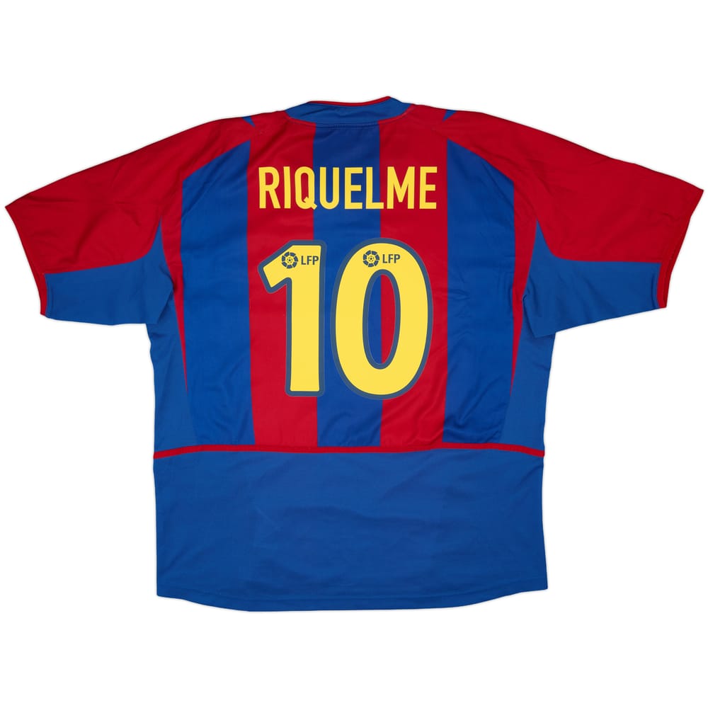 2002-03 Barcelona Home Shirt Riquelme #10 - 9/10 - (XL)