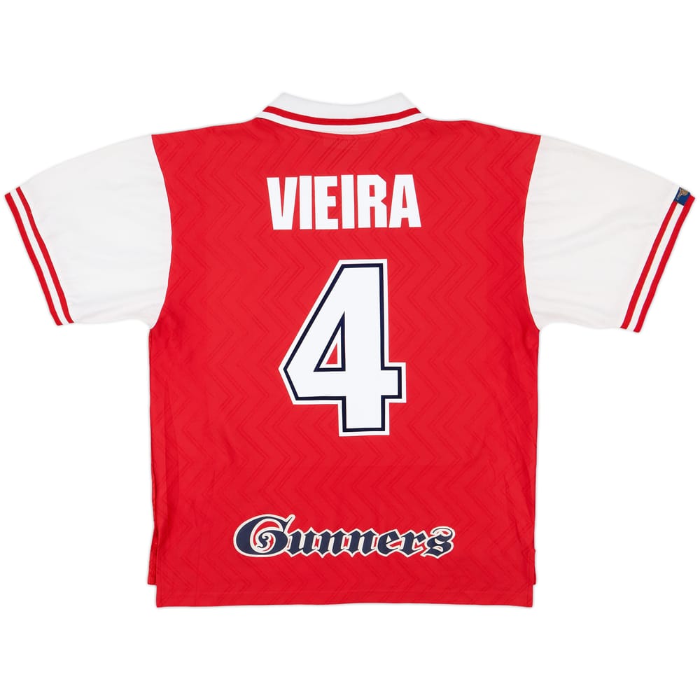 1996-98 Arsenal Home Shirt Vieira #4 - 8/10 - (XL)