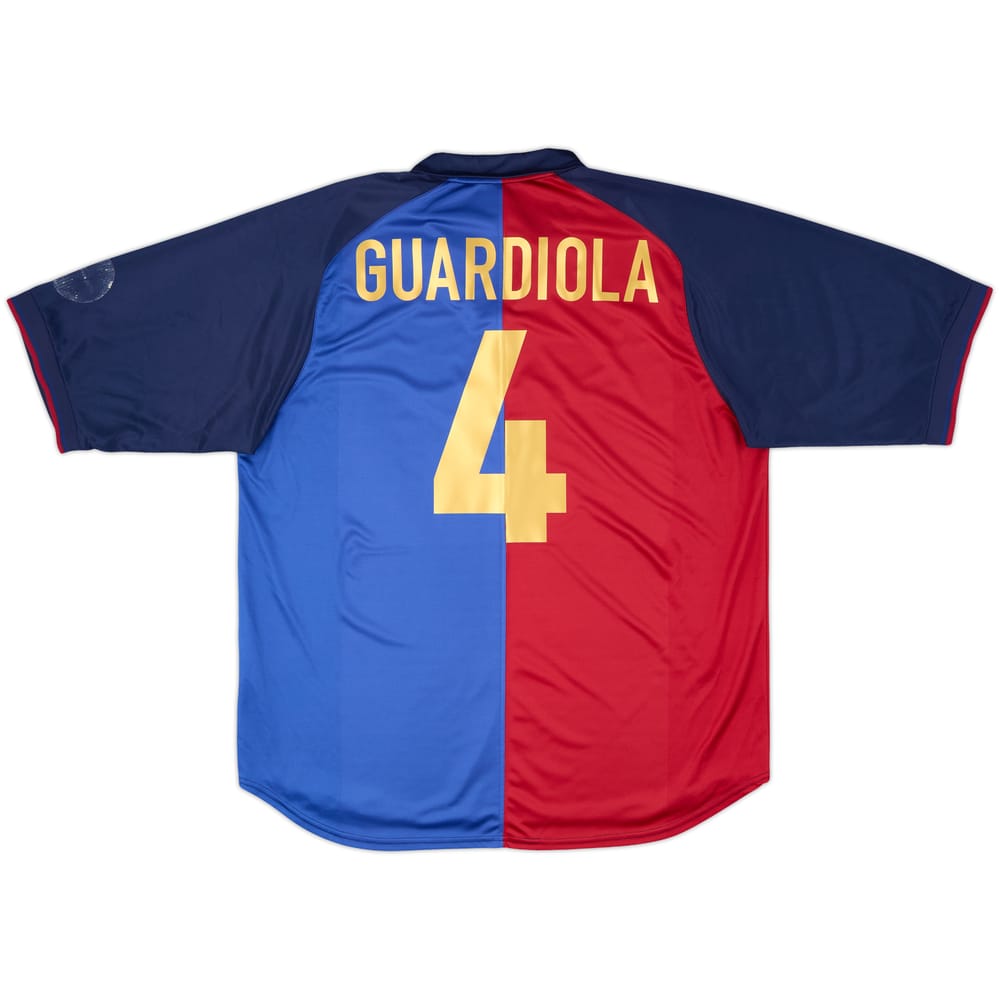 1999-00 Barcelona Centenary Home Shirt Guardiola #4 - 6/10 - (XXL)