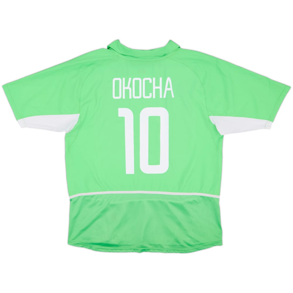 2002-04 Nigeria Home Shirt Okocha #10 - 7/10 - (XL)