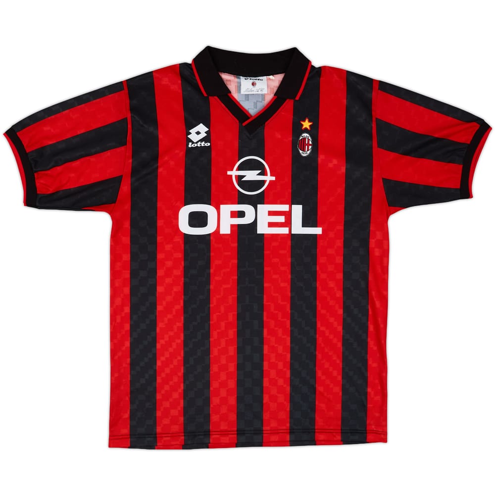 1995-96 AC Milan Home Shirt - 9/10 - (L)