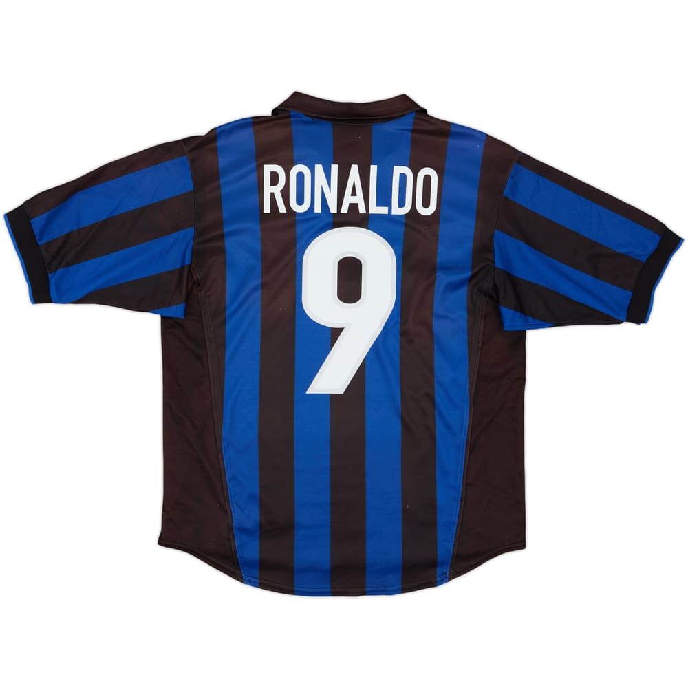 1998-99 Inter Milan Home Shirt Ronaldo #9 - 6/10 - (M)