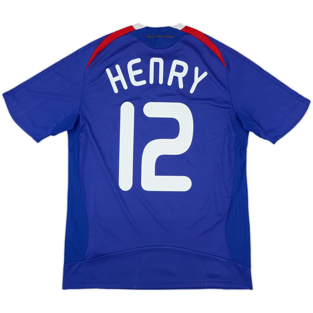 2007-08 France Home Shirt Henry #12 - 8/10 - (L)