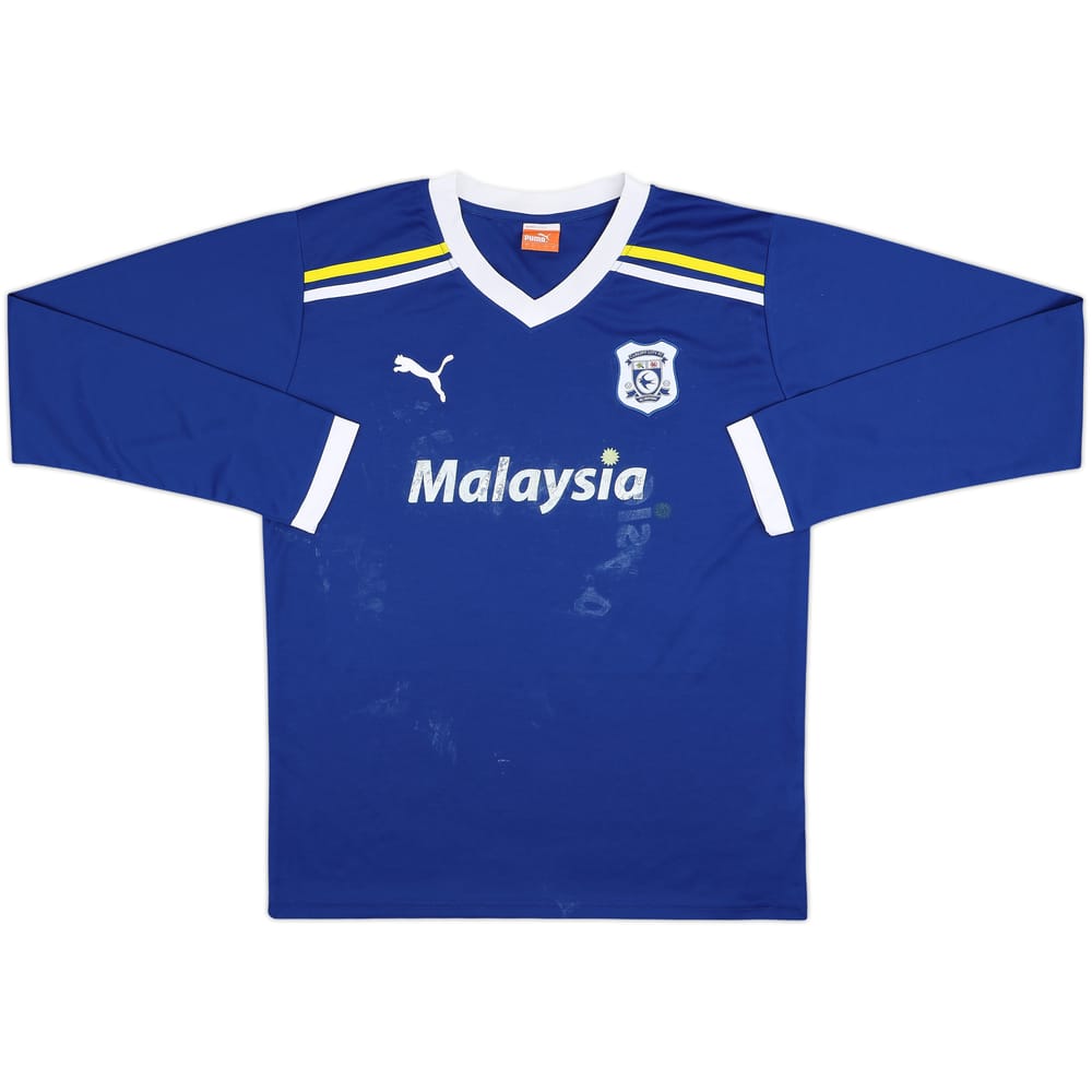 2011-12 Cardiff Home L/S Shirt - 4/10 - (L)