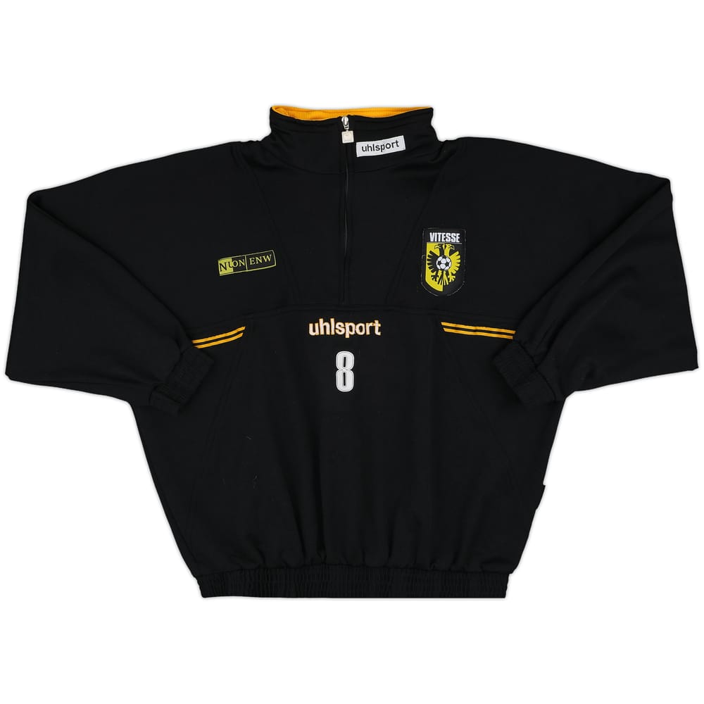 1999-00 Vitesse Player Issue Uhlsport 1/4 Zip Training Top #8 - 8/10 - (L/XL)