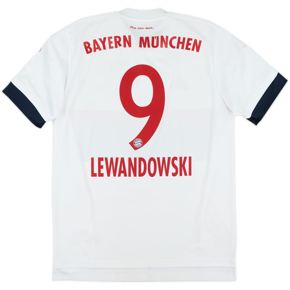 2015-16 Bayern Munich Away Shirt Lewandowski #9 - 7/10 - (M)