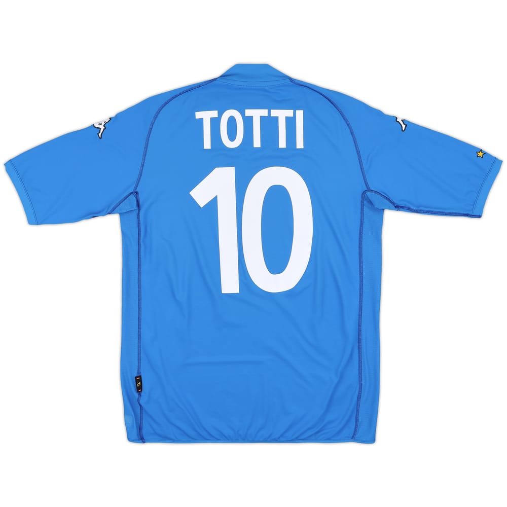 2002 Italy Home Shirt Totti #10 - 9/10 - (XL)