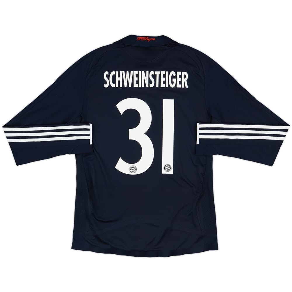 2008-09 Bayern Munich Player Issue Away L/S Shirt Schweinsteiger #31 - 10/10 - (S)