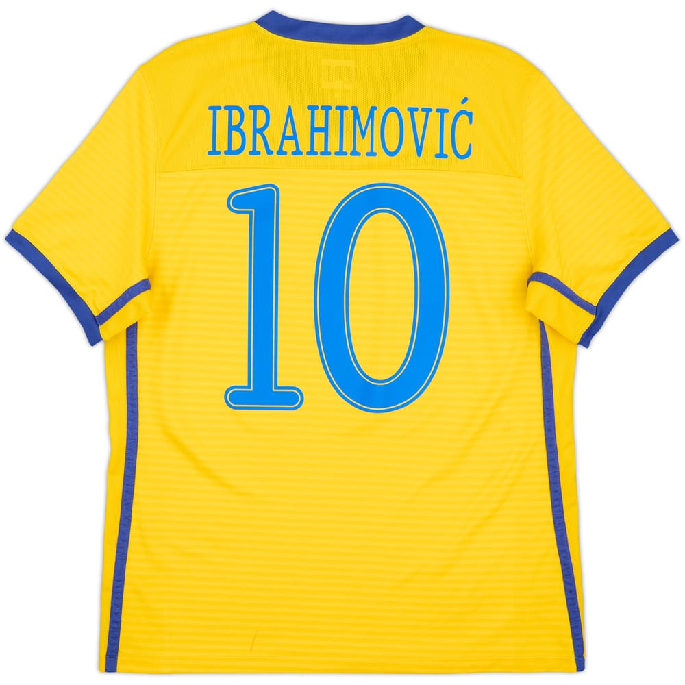2010-11 Sweden Home Shirt Ibrahimovic #10 - 9/10 - (L)