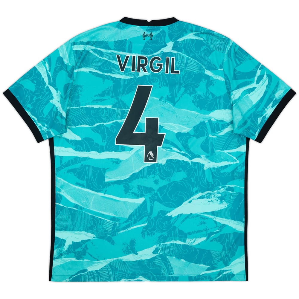 2020-21 Liverpool Away Shirt Virgil #4 - 8/10 - (XL)