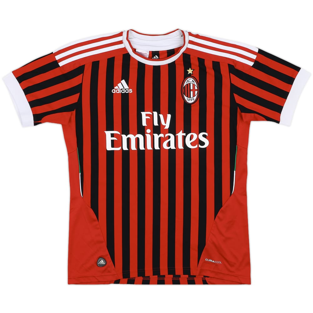 2011-12 AC Milan Home Shirt - 8/10 - (XL.Boys)