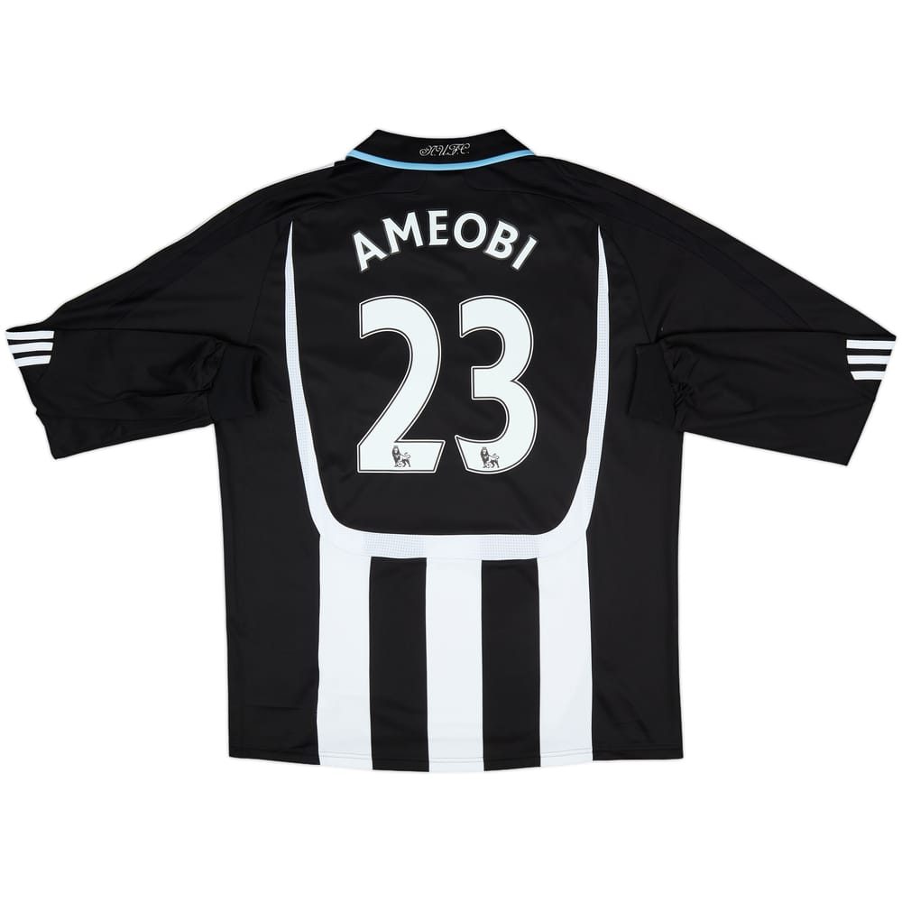 2007-09 Newcastle Authentic Home L/S Shirt Ameobi #23 - 8/10 - (XL)
