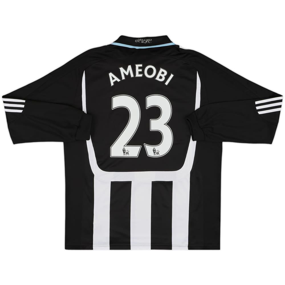 2007-09 Newcastle Home L/S Shirt Ameobi #23 - 8/10 - (L)