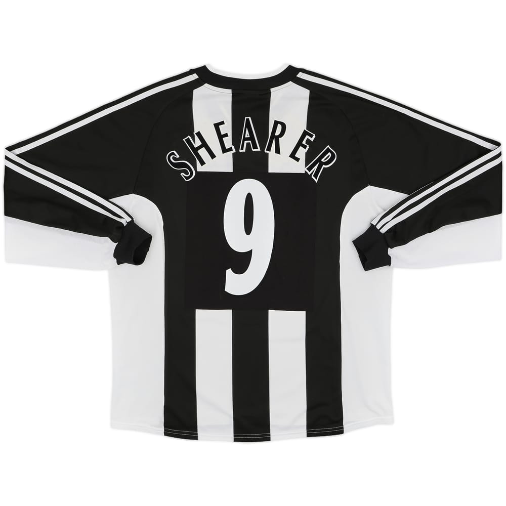 2001-03 Newcastle Home L/S Shirt Shearer #9 - 8/10 - (XL)
