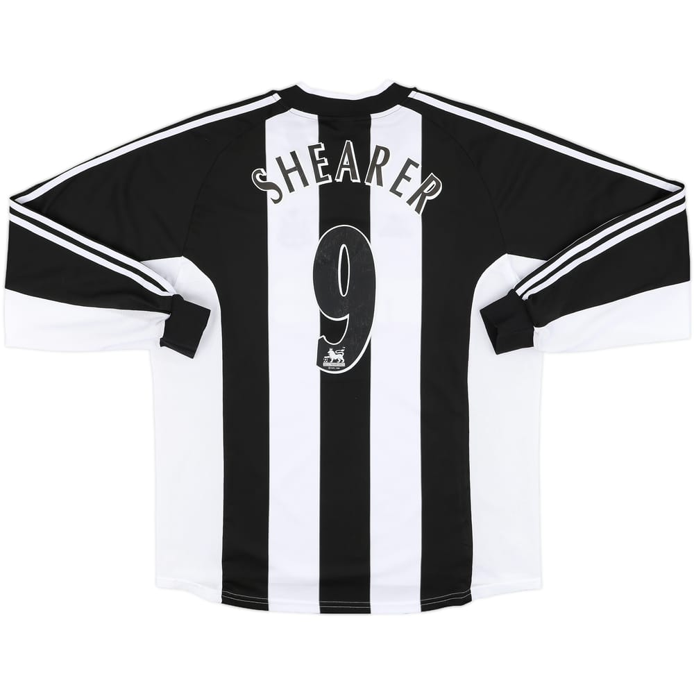 2001-03 Newcastle Home L/S Shirt Shearer #9 - 8/10 - (XL)