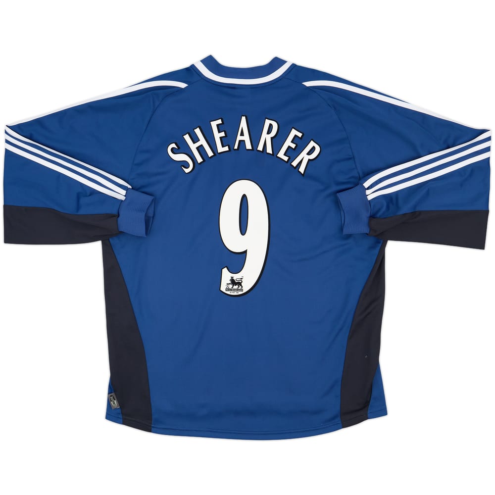 2001-02 Newcastle Away L/S Shirt Shearer #9 - 9/10 - (XL)