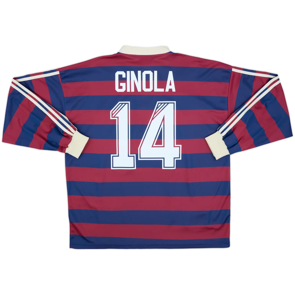 1995-96 Newcastle Away L/S Shirt Ginola #14 - 8/10 - (XL)