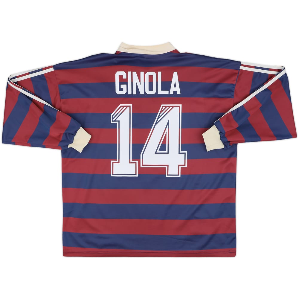 1995-96 Newcastle Away L/S Shirt Ginola #14 - 8/10 - (XL)