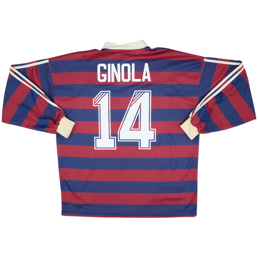 1995-96 Newcastle Away L/S Shirt Ginola #14 - 9/10 - (XL)
