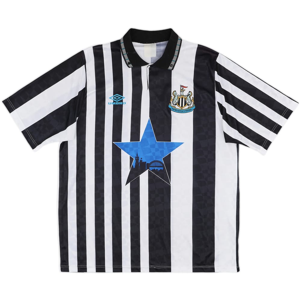 1991-93 Newcastle Home Shirt - 9/10 - (XL)