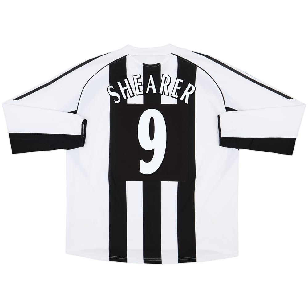 2005-07 Newcastle Home L/S Shirt Shearer #9 - 7/10 - (XXL)