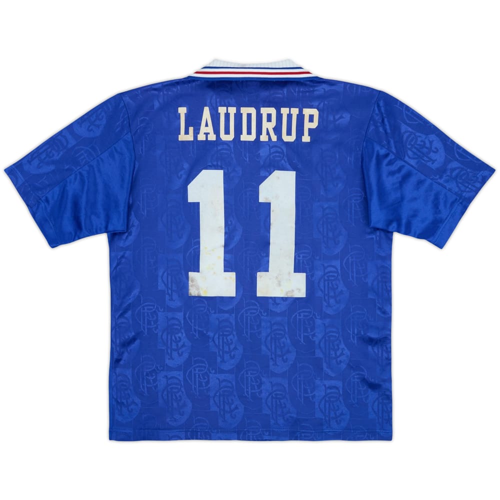 1996-97 Rangers Home Shirt Laudrup #11 - 6/10 - (Y)