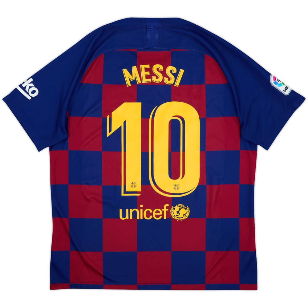 2019-20 Barcelona Home Shirt Messi #10 - 9/10 - (XL)