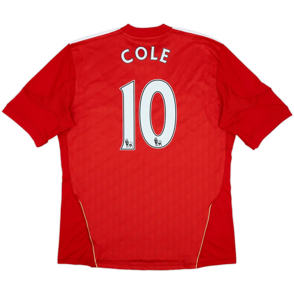 2010-12 Liverpool Home Shirt Cole #10 - 7/10 - (L)