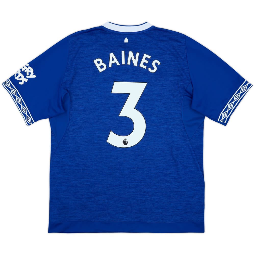2017-18 Everton Home Shirt Baines #3 - 9/10 - (XL)
