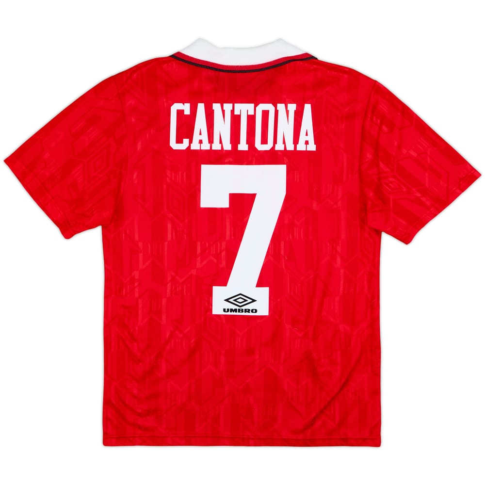 1992-94 Manchester United Home Shirt Cantona #7 - 6/10 - (S)