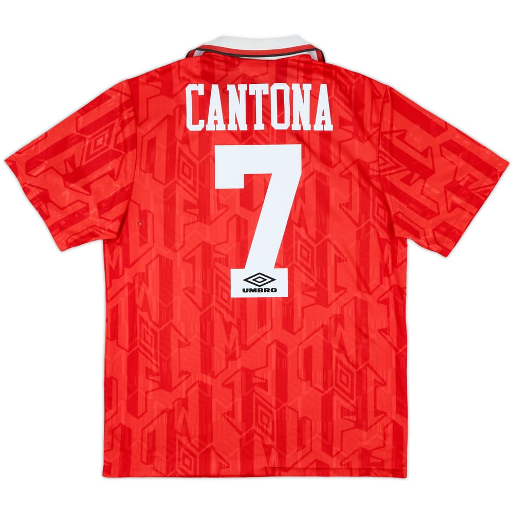 1992-94 Manchester United Home Shirt Cantona #7 - 9/10 - (M)