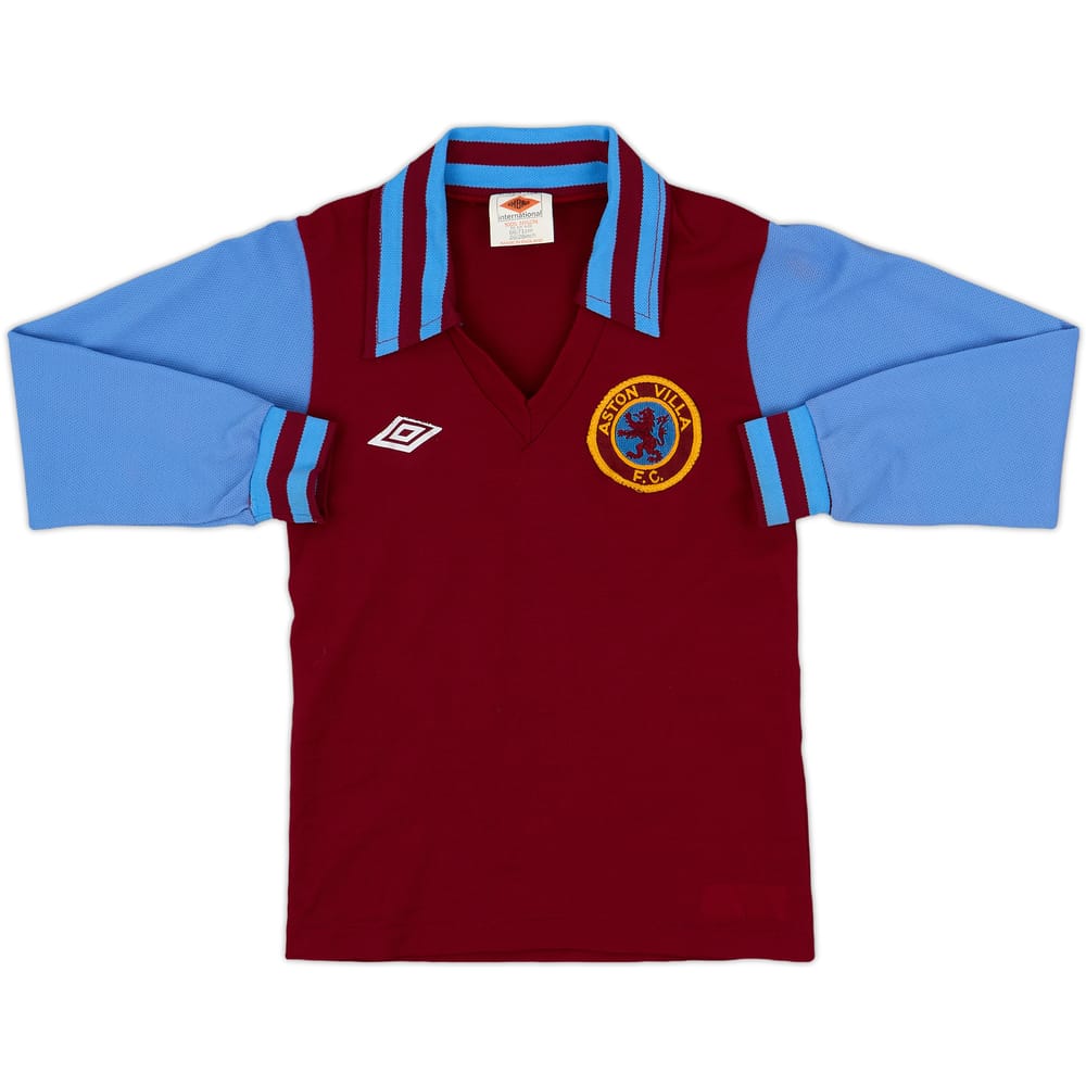 1976-81 Aston Villa Home L/S Shirt - 7/10 - (S.Boys)