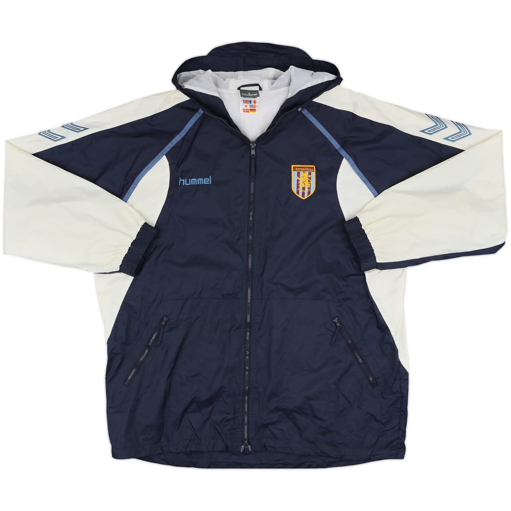 2004-05 Aston Villa Hummel Hooded Rain Jacket - 8/10 - (L/XL)