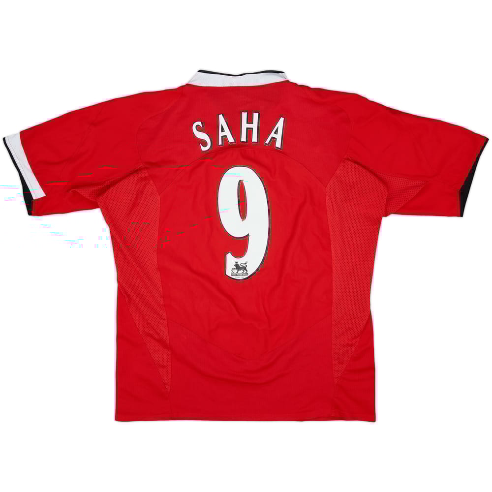 2004-06 Manchester United Home Shirt Saha #9 - 4/10 - (M)