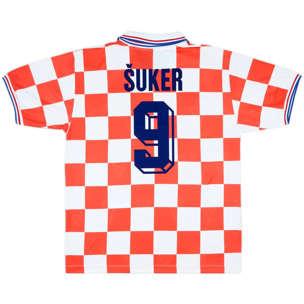 1992-95 Croatia Home Shirt Suker #9 - 8/10 - (XL)