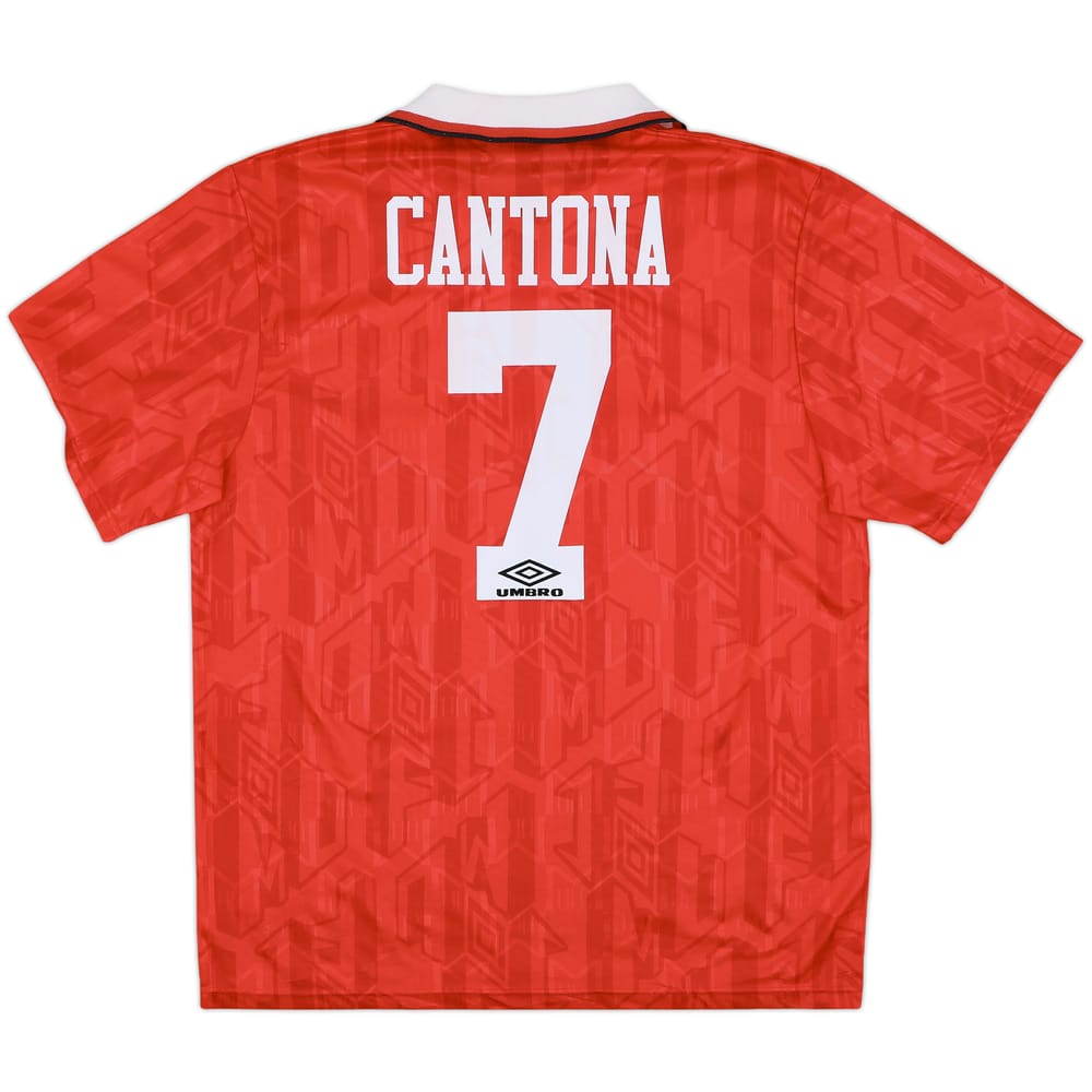 1992-94 Manchester United Home Shirt Cantona #7 - 6/10 - (XL)