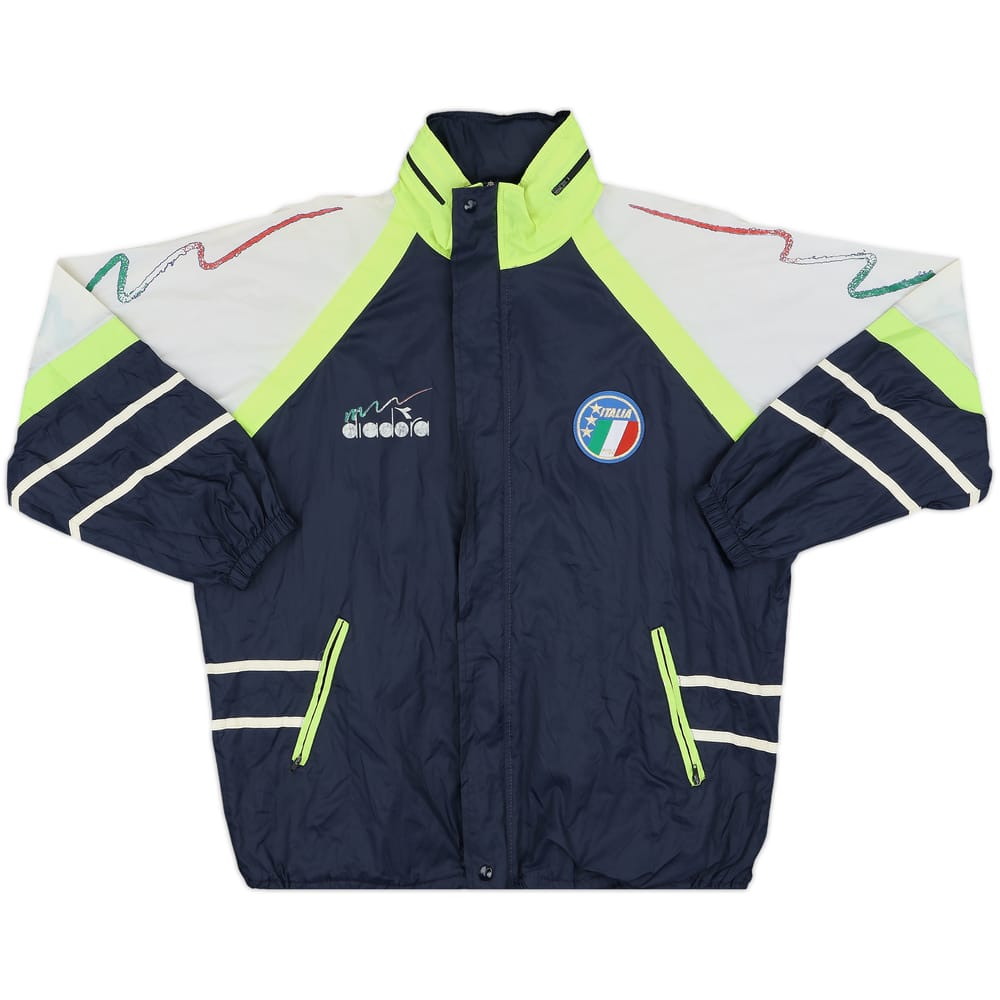 1990 Italy Diadora Hooded Rain Jacket - 8/10 - (S)