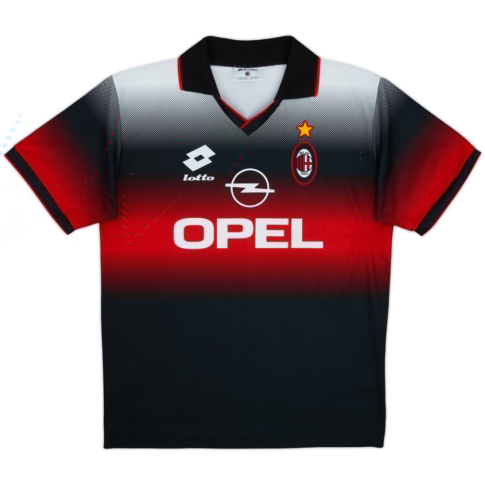 1995-96 AC Milan Lotto Training Shirt - 8/10 - (L)