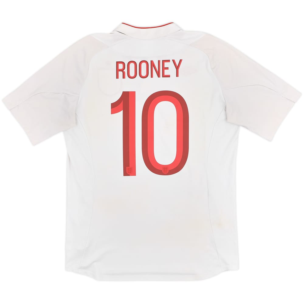 2012-13 England Home Shirt Rooney #10 - 7/10 - (M)