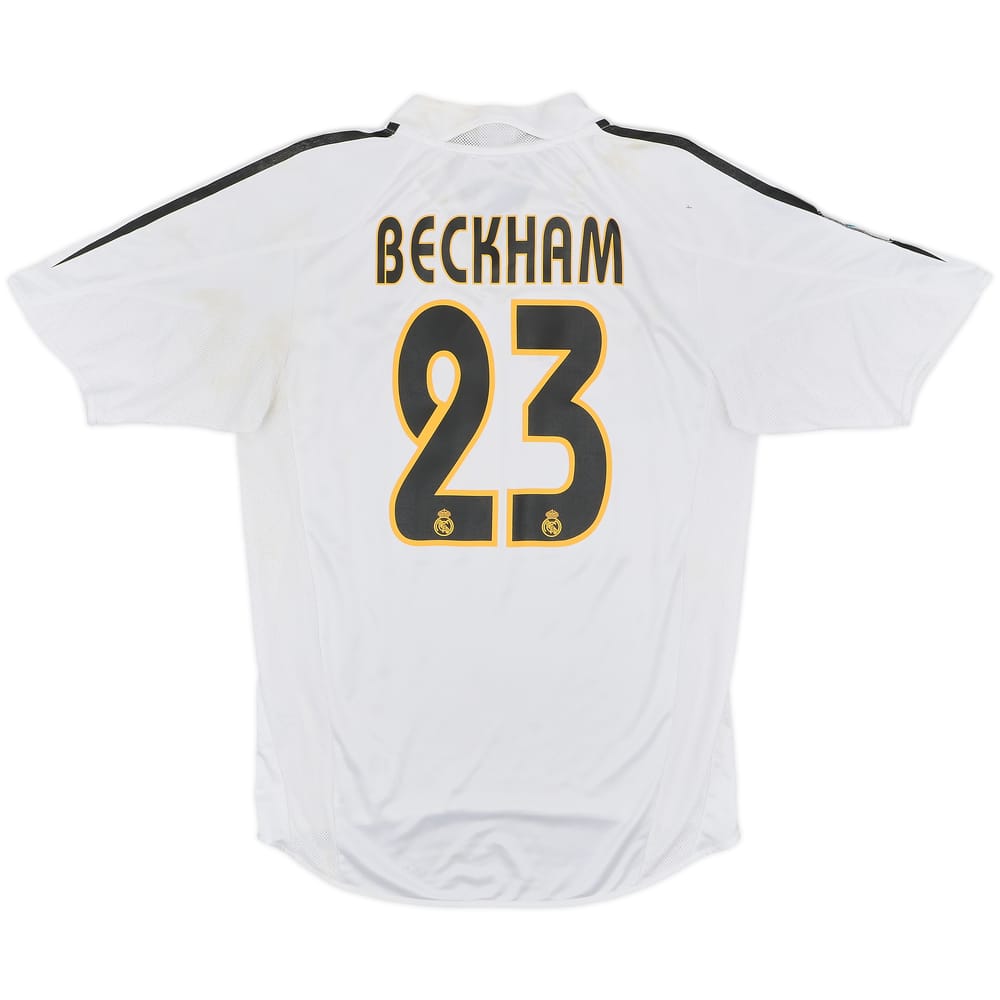 2004-05 Real Madrid Home Shirt Beckham #23 - 5/10 - (M)