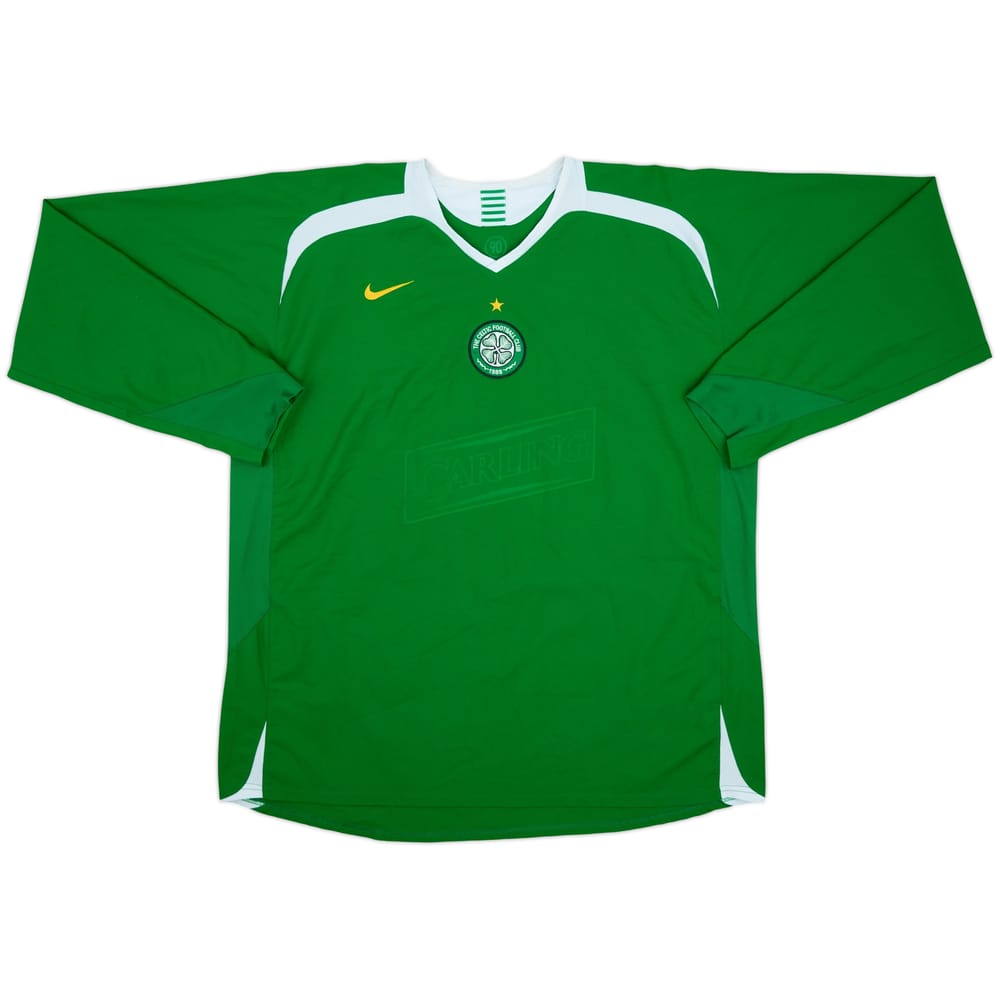 2005-06 Celtic Away L/S Shirt - 4/10 - (XXL)