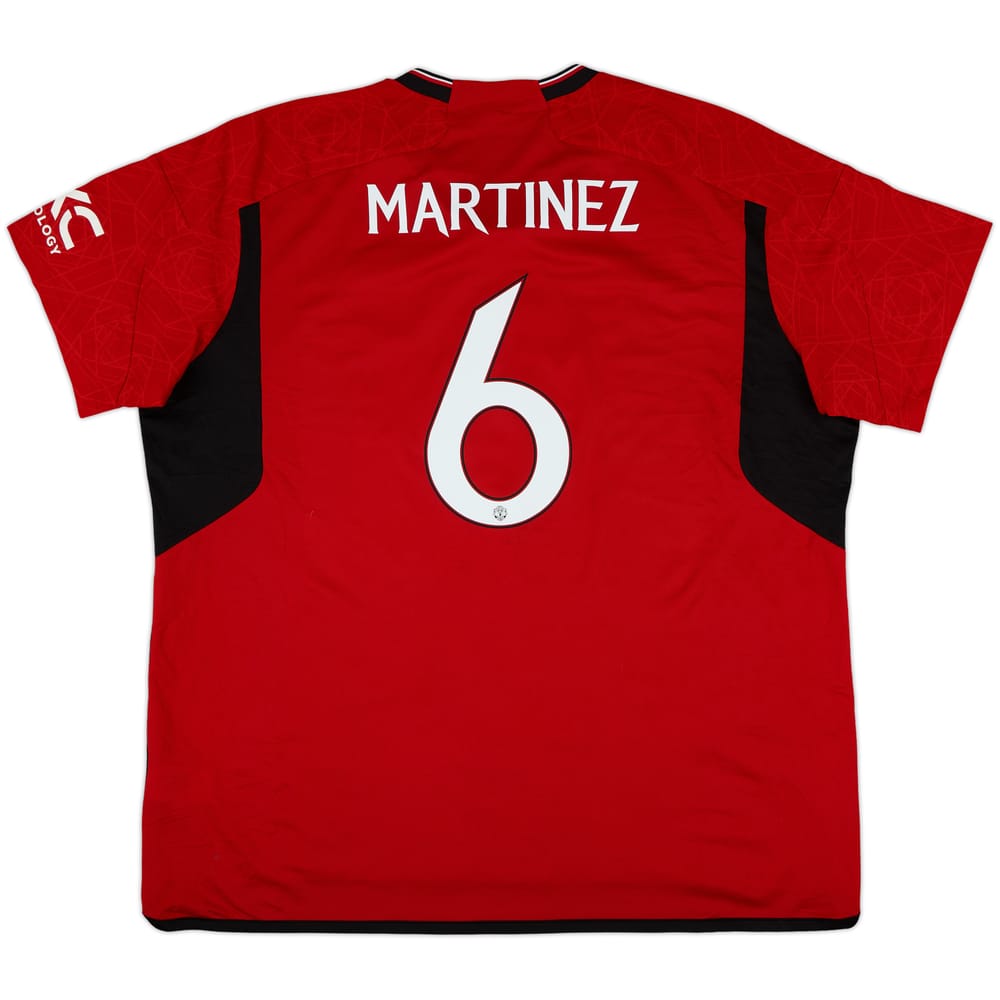 2023-24 Manchester United Home Shirt Martinez #6 - 7/10 - (3XL)