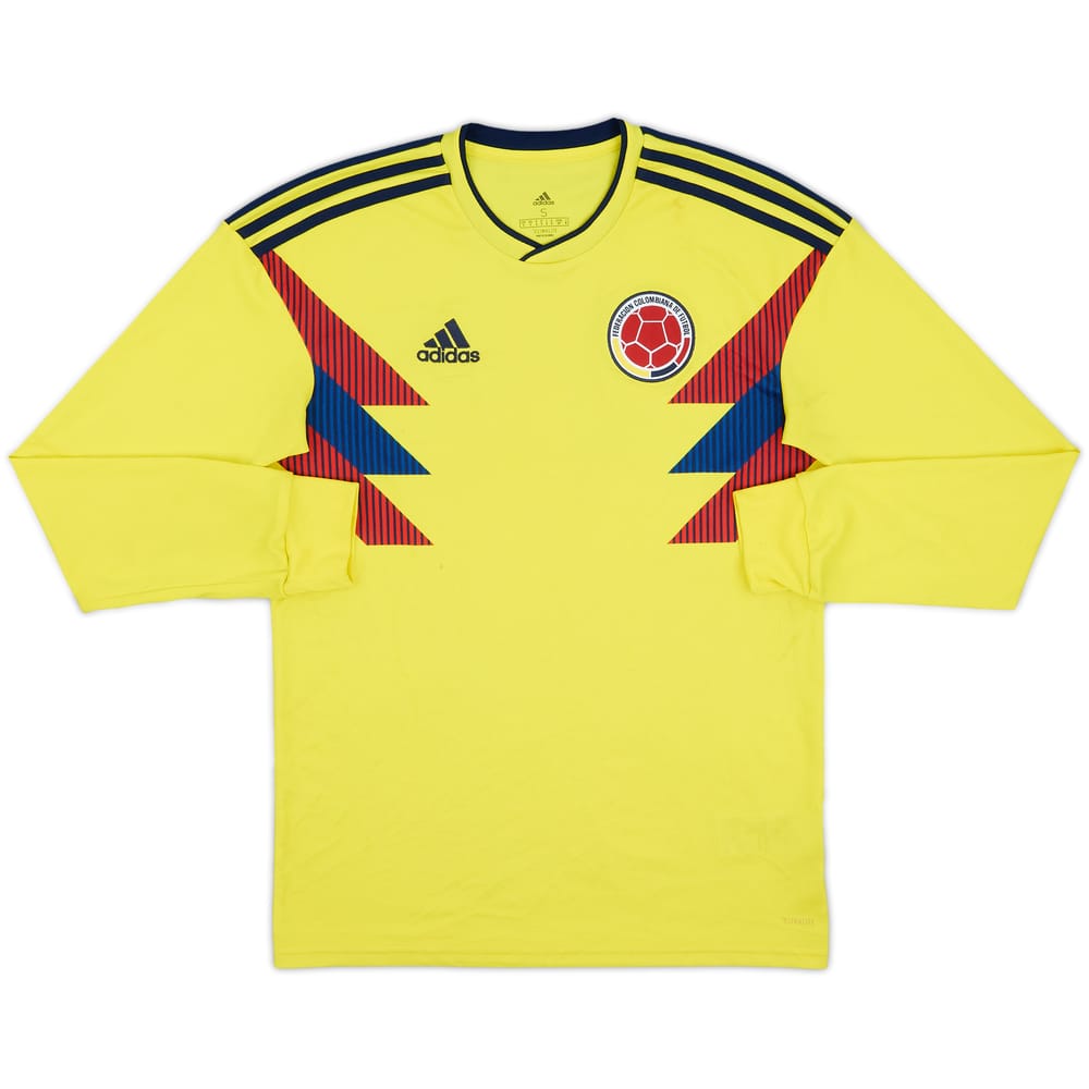 2018-19 Colombia Home L/S Shirt - 6/10 - (S)