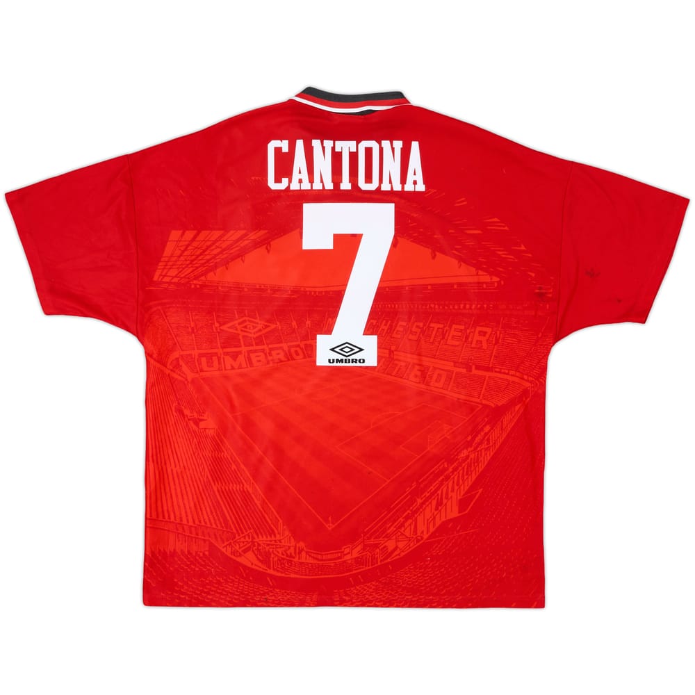1994-96 Manchester United Home Shirt Cantona #7 - 7/10 - (XXL)
