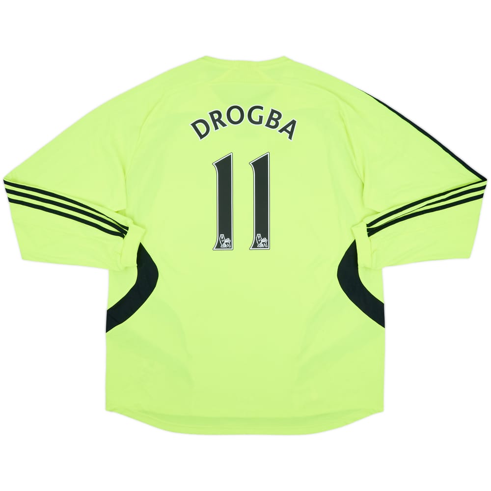 2007-08 Chelsea Away L/S Shirt Drogba #11 - 8/10 - (XXL)