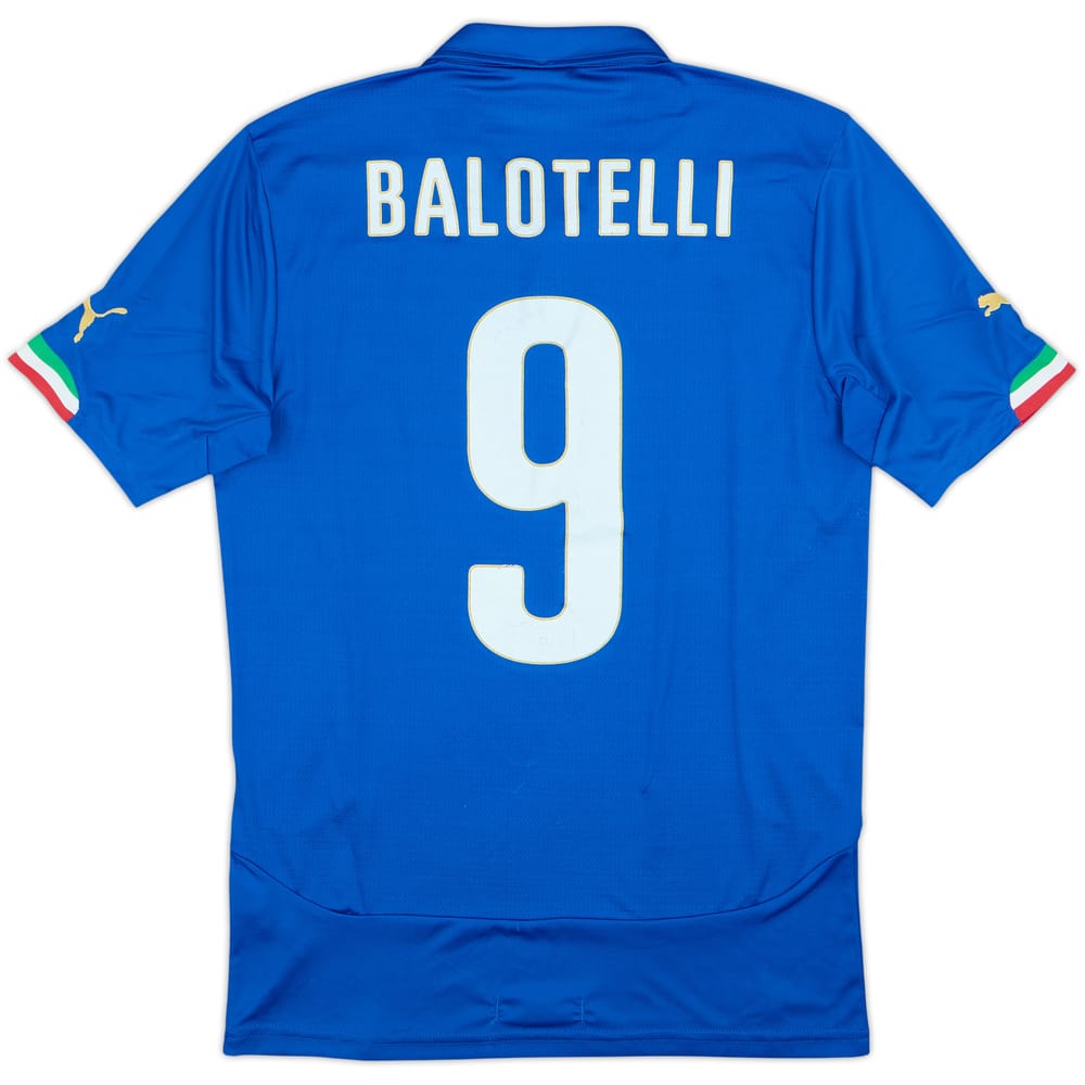 2014-15 Italy Home Shirt Balotelli #9 - 5/10 - (M)