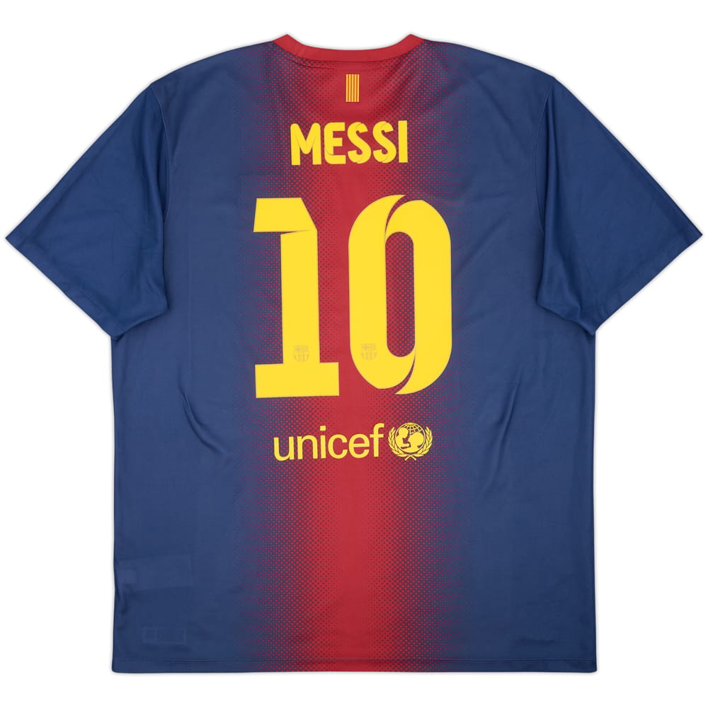 2012-13 Barcelona Basic Home Shirt Messi #10 - 8/10 - (XL)