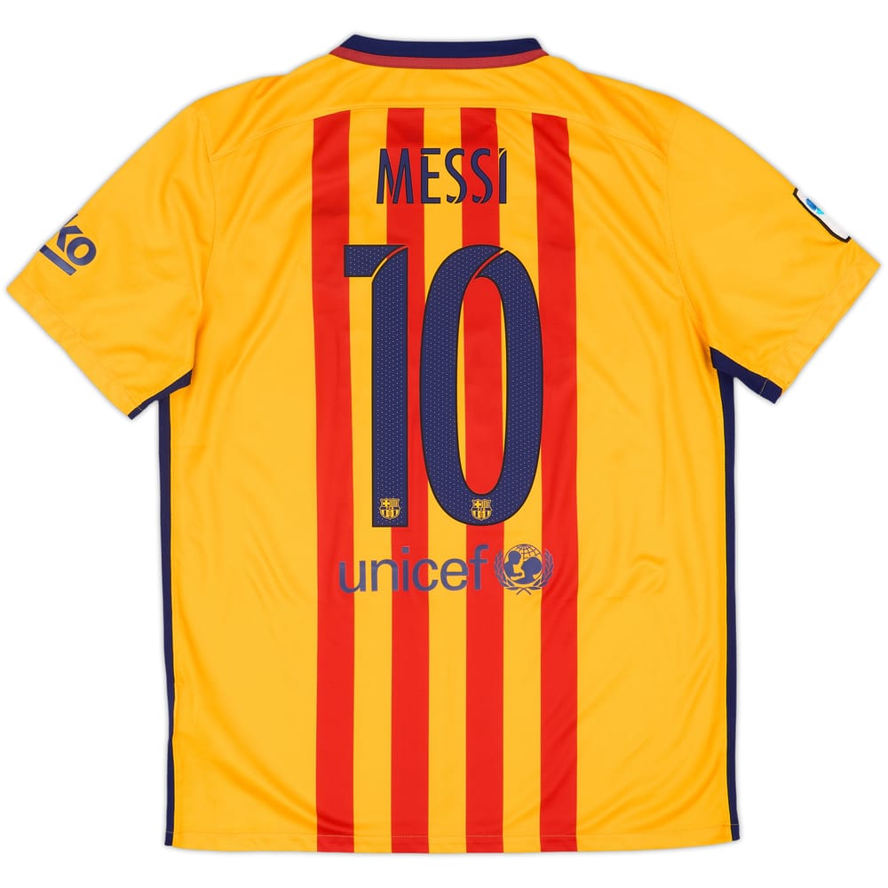 2015-16 Barcelona Away Shirt Messi #10 - 8/10 - (L)