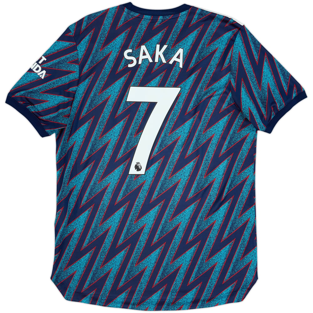 2021-22 Arsenal Authentic Third Shirt Saka #7 - 7/10 - (L)